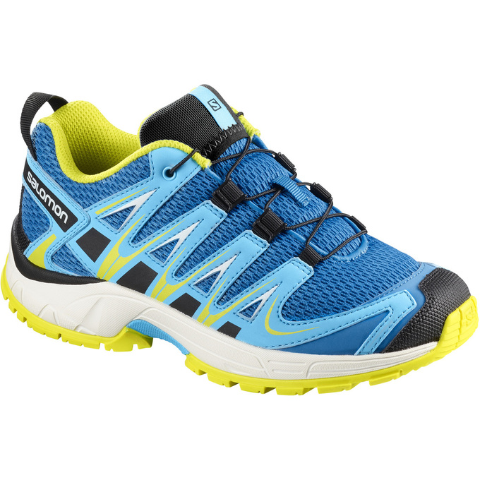 Salomon XA PRO 3D J Zapatillas Trail Running Niños - Azules - Colombia (07536-UQJG)